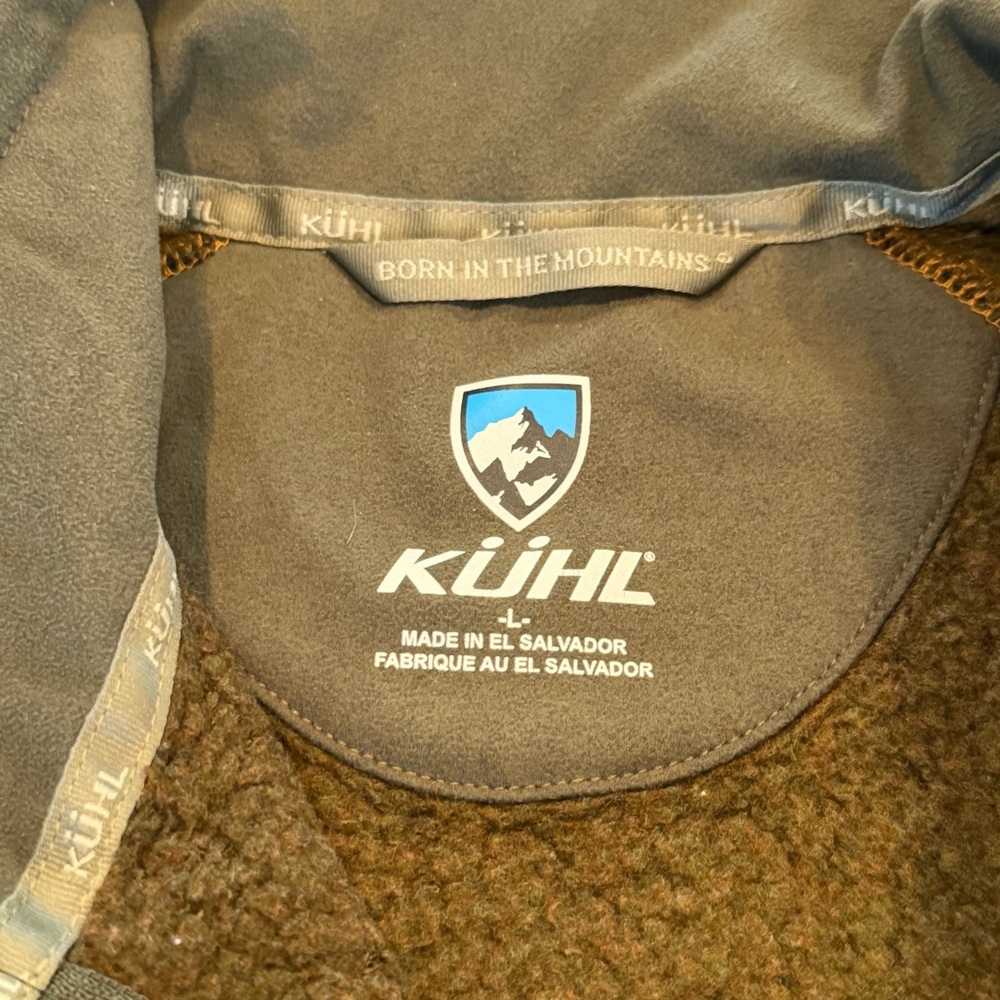 Kuhl Sweater Mens Large L Brown Alfpaca 1/4 Quarter Zip Pullover Outdoor - Picture 4 of 8
